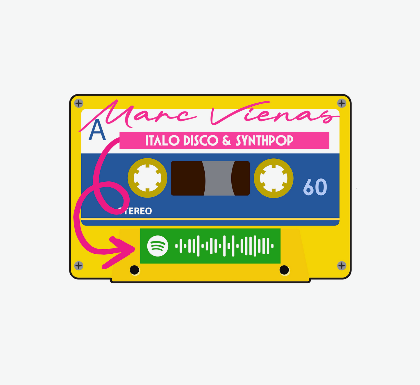 Marc Vienas – Cassette Sticker